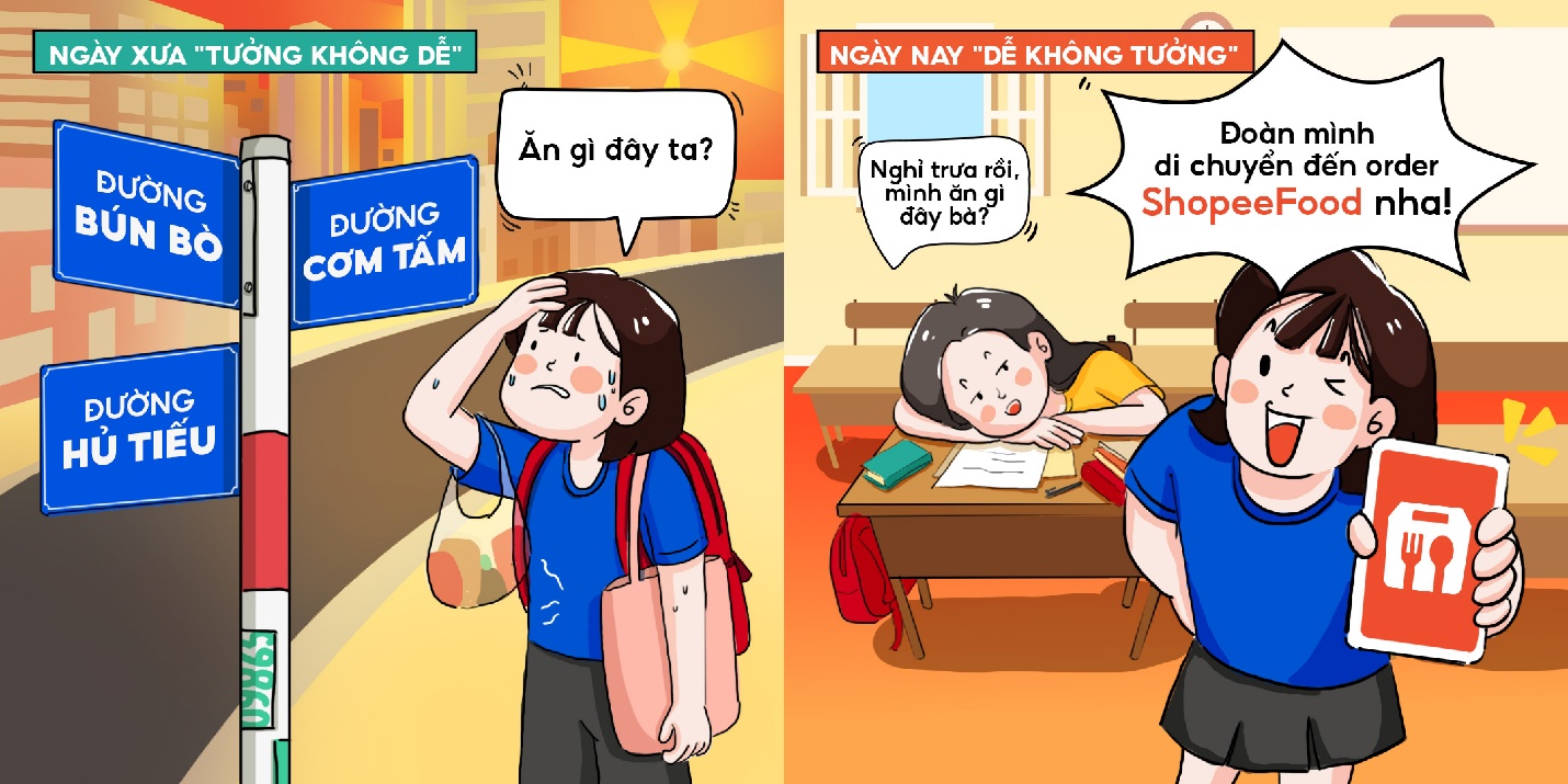 Sinh viên đặt đồ ăn qua ứng dụng