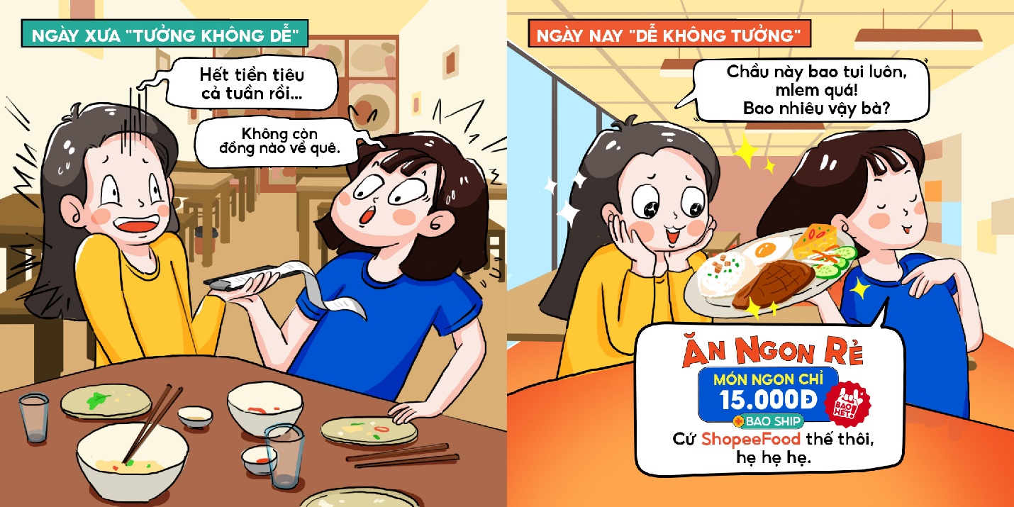 Sinh viên gọi món online tiết kiệm