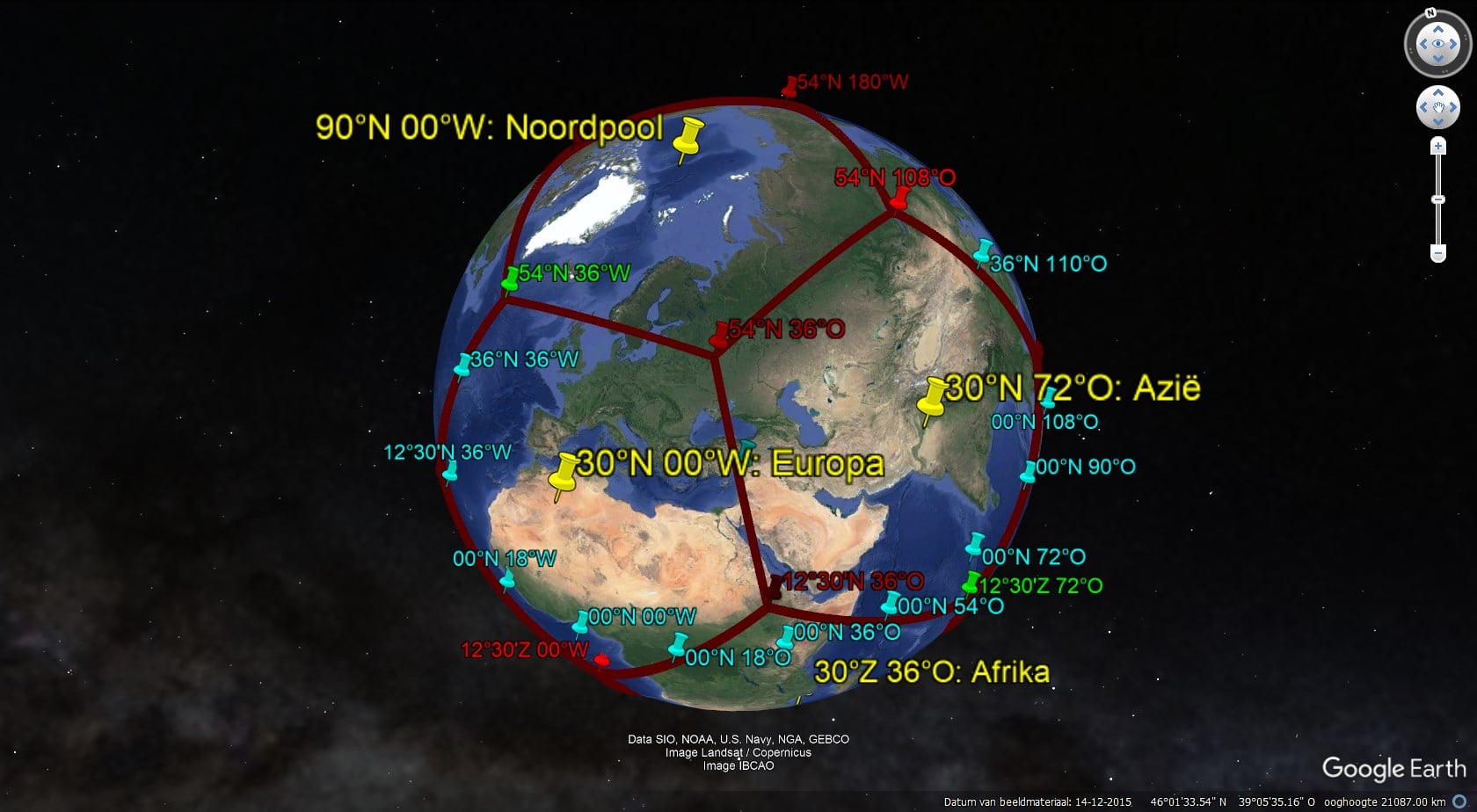 Điều gì sẽ xảy ra nếu Trái Đất là một khối đa diện?- Ảnh 2. Khí hậu và ánh sáng trên Trái Đất dodecahedron