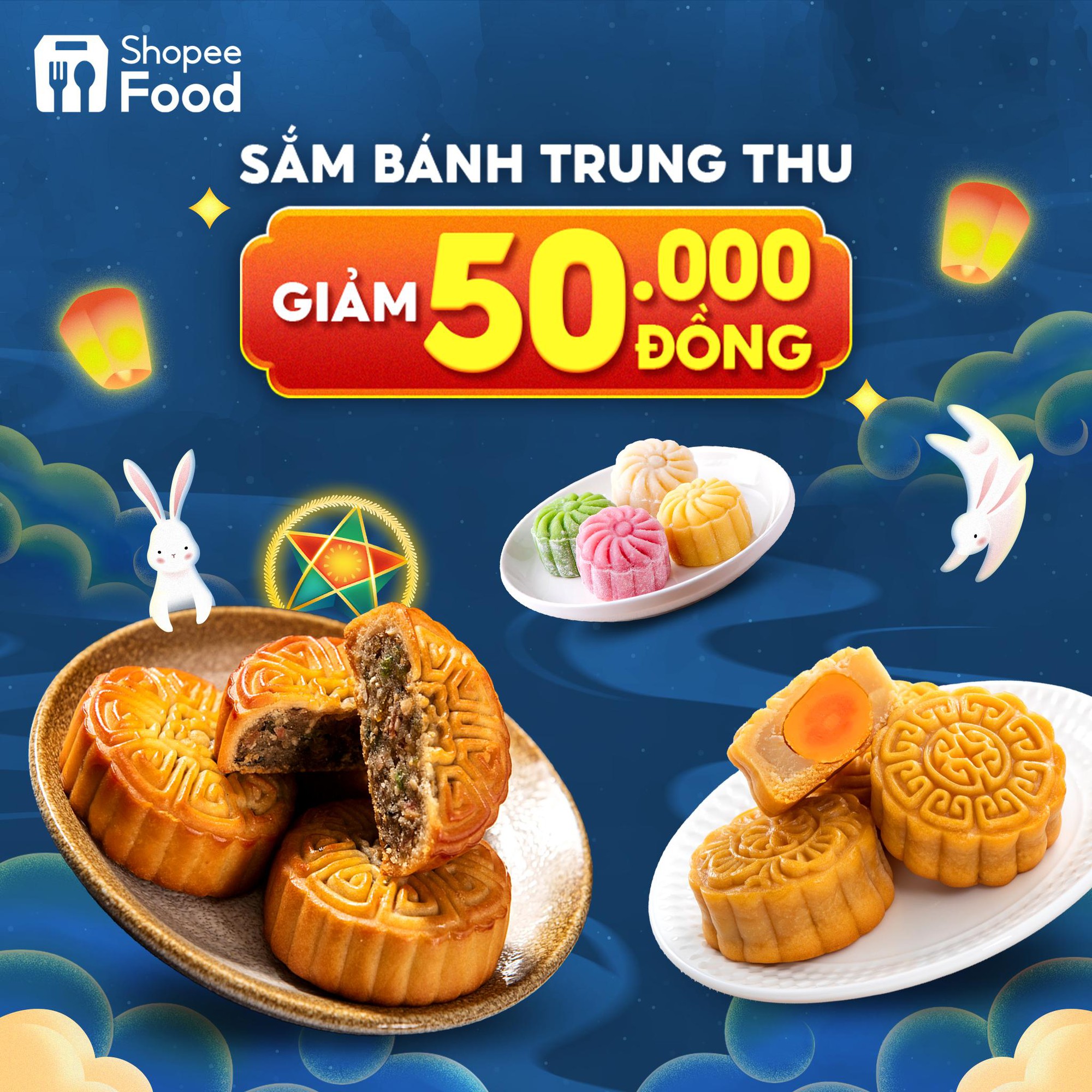Nếu chưa kịp lên ShopeeFood săn bánh Trung thu giảm đến 50.000 đồng, bạn sẽ bỏ lỡ một nửa niềm vui mùa trăng này.