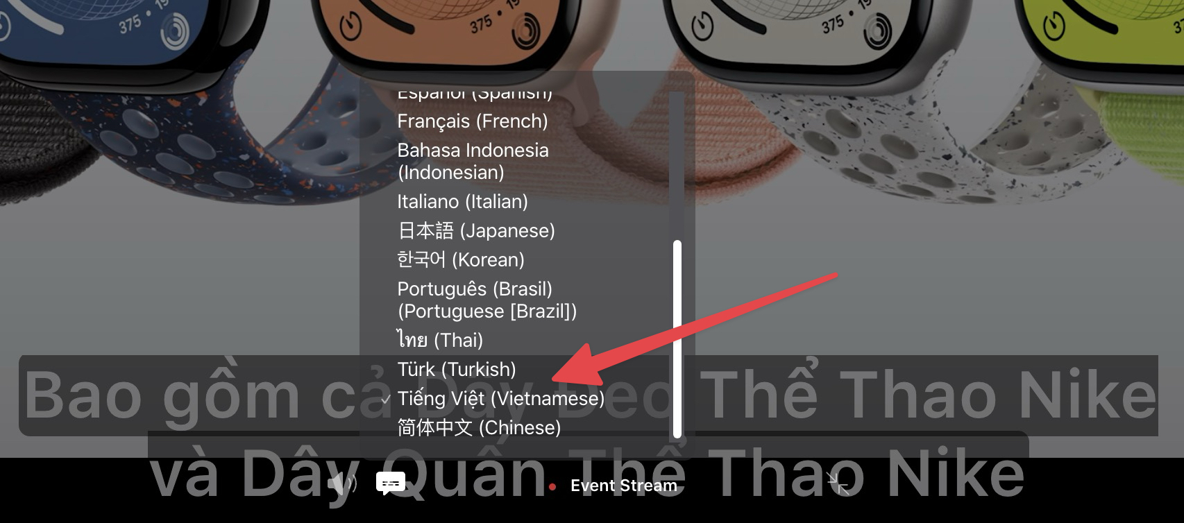 CleanShot 2025-09-10 at 12 .22.55@2x.jpg Apple hỗ trợ phụ đề tiếng Việt khi xem livestream ra mắt iPhone 17