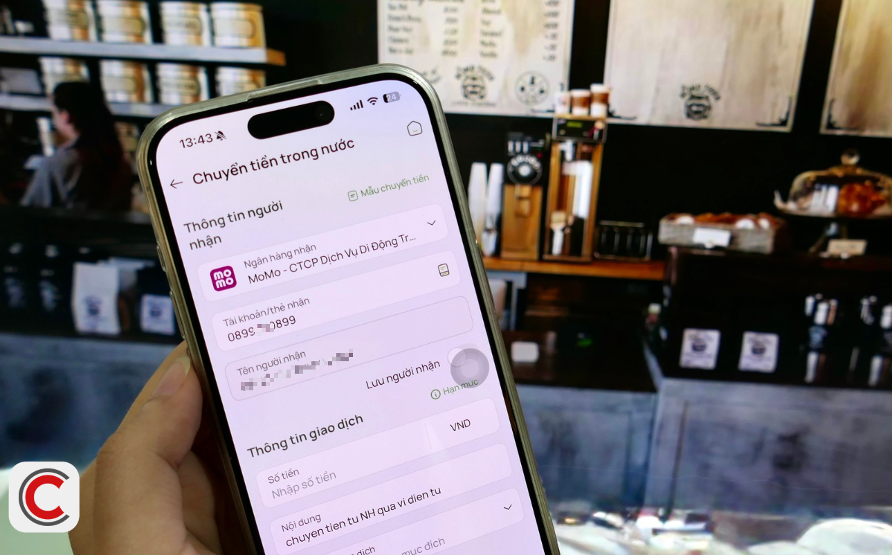 Chuyển tiền qua số điện thoại trên ví điện tử