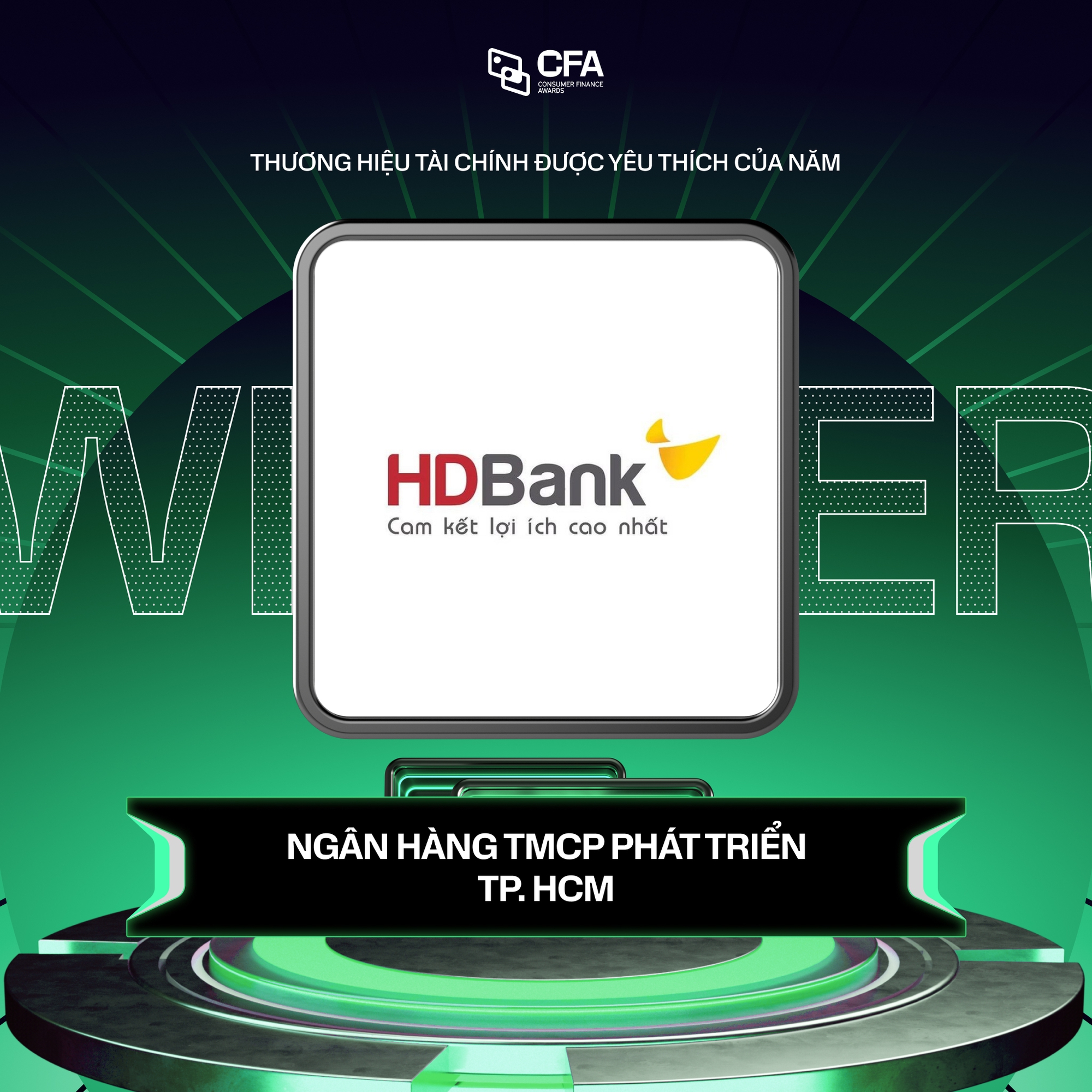 Thương hiệu tài chính được yêu thích của năm tại Better Choice Awards 2025: chiến thắng thuộc về HDBank- Ảnh 1. HDBank nhận giải thưởng Thương hiệu tài chính được yêu thích