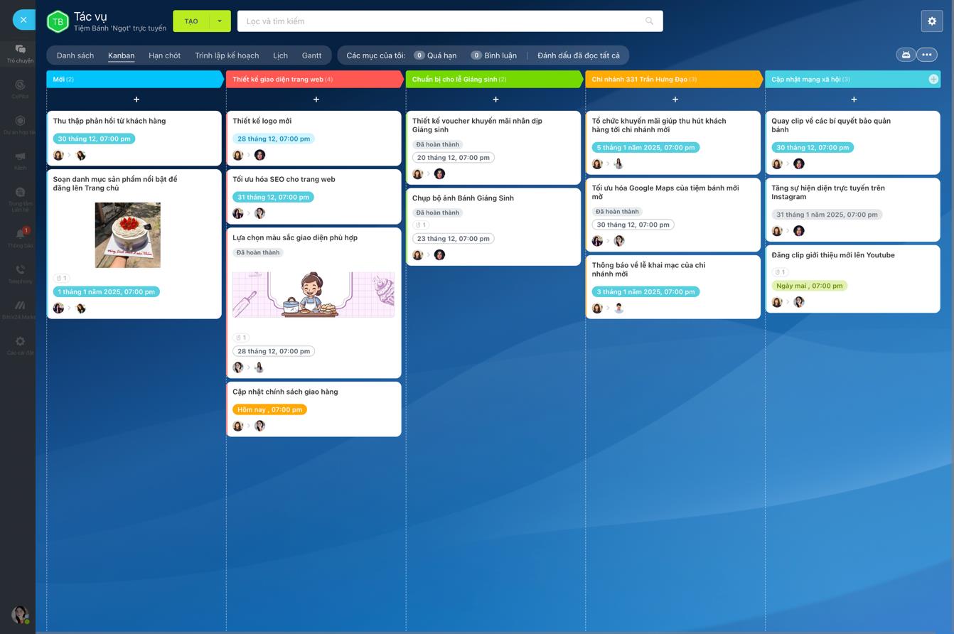 Bảng tác vụ và báo cáo minh bạch trong quản lý công việc