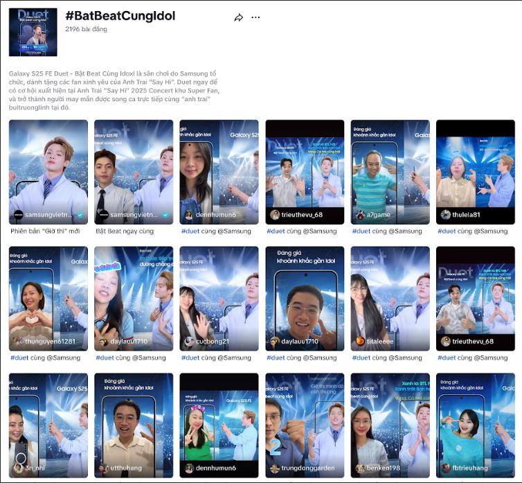 Lượng video Duet tăng nhanh Hình ảnh thống kê lượt video Duet