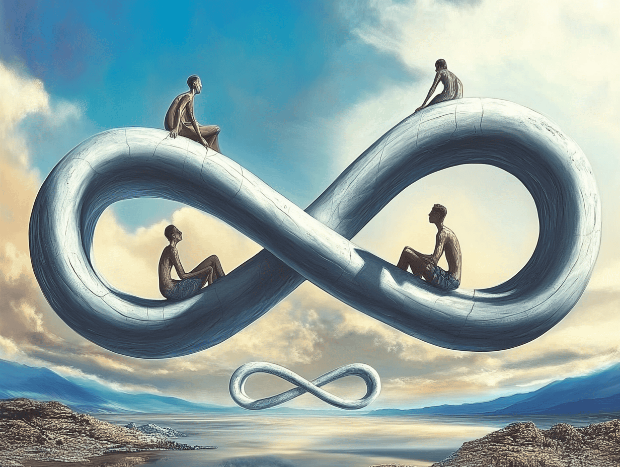 Phát hiện hai loại vô cực mới đe dọa phá vỡ những quy tắc nền tảng của vũ trụ- Ảnh 2. Sơ đồ thể hiện sự khác biệt của bản số ultra-exacting