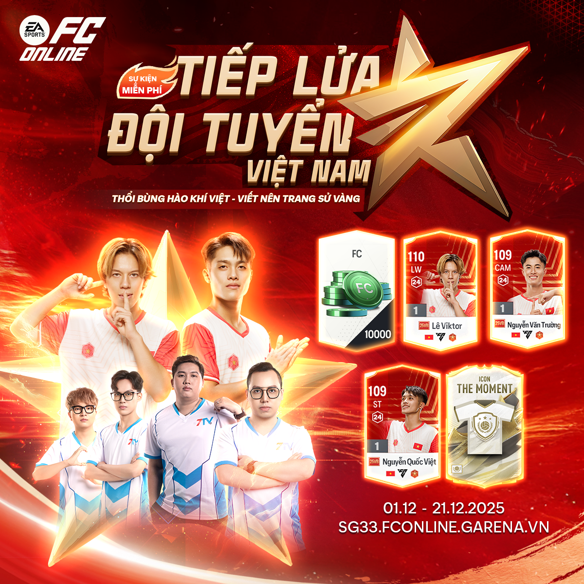 Tiếp lửa và cổ vũ đội tuyển FC Online Việt Nam Sự kiện tiếp lửa cho đội tuyển FC Online Việt Nam